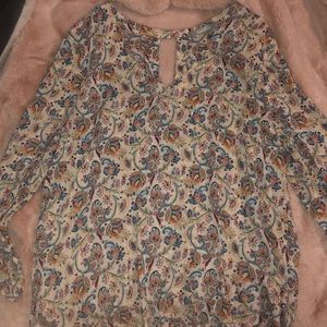 colorful paisley top